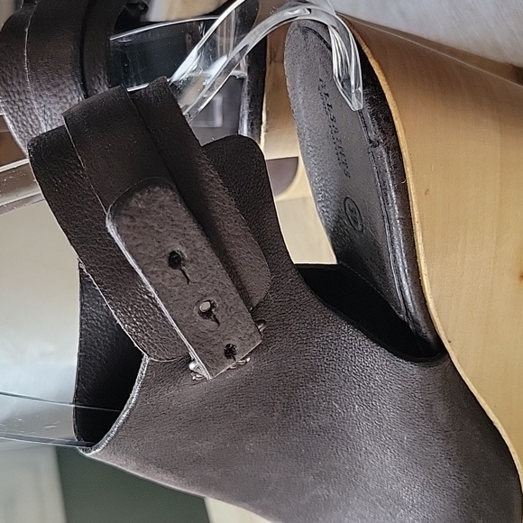 All Saints Platform Wooden Wedges - Picture 8 of 11